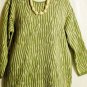 Women's Green Print Long Sleeve Sweater, Sz L, Bleyle, $14.99, Cute, New!