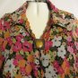 Womens Plus Size 3/4 Sleeve Print Blouse, Top, Notations Woman, Sz 2X, $13.99