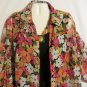 Womens Plus Size 3/4 Sleeve Print Blouse, Top, Notations Woman, Sz 2X, $13.99