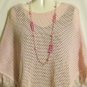 Women's Pink Knit Poncho Top,One Size, A.L.C. Sweaters, $ 14.99, Stylish
