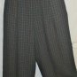 Women's Black White Wide Leg Checked Print Pants Sz 16, $12.99, Excellent