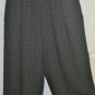 Women's Black White Wide Leg Checked Print Pants Sz 16, $12.99, Excellent