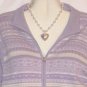 Women's Long Sleeve Lavender Print Sweater, Jones Wear, Sz XL, $14.99, Cute