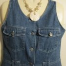 Women's Long Sleeveless Denim Dress, Sz M, Bill Blass, $15.99, Awesome