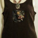Women's Brown Faux Suede Jumper Dress, Nina Piccalino, Sz 12, $14.99, Pretty!