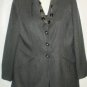Women's Long Black Gray Checked Jacket, Morgan Miller, Sz 14,  $16.99,  Awesome