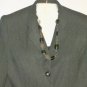 Women's Long Black Gray Checked Jacket, Morgan Miller, Sz 14,  $16.99,  Awesome
