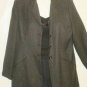 Women's Long Black Gray Checked Jacket, Morgan Miller, Sz 14,  $16.99,  Awesome