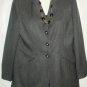 Women's Long Black Gray Checked Jacket, Morgan Miller, Sz 14,  $16.99,  Awesome