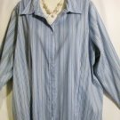 Women's Plus Size Long Sleeve Stripe Top, Venezia Jeans,  Sz 26W/28W,  $12.99