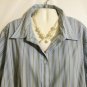 Women's Plus Size Long Sleeve Stripe Top, Venezia Jeans, Sz 26W/28W, $12.99