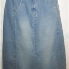 Women's Long Blue Denim Skirt, Sz 10, L.A. Blues, $14.99, Cute Style