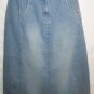 Women's Long Blue Denim Skirt, Sz 10, L.A. Blues, $14.99, Cute Style