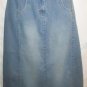 Women's Long Blue Denim Skirt, Sz 10, L.A. Blues, $14.99, Cute Style
