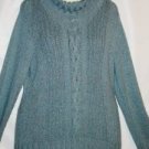 Women's Long AquaTurtle Neck Knit Sweater, Dress Barn, Sz  XL, $13.99