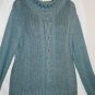 Women's Long AquaTurtle Neck Knit Sweater, Dress Barn, Sz XL, $13.99