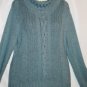 Women's Long AquaTurtle Neck Knit Sweater, Dress Barn, Sz XL, $13.99