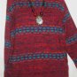 Women's Crew Neck Print Sweater, Reed & James, Sz L,  $12.99, Quality