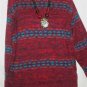 Women's Crew Neck Print Sweater, Reed & James, Sz L,  $12.99, Quality