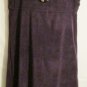 Women's Purple Faux Suede Jumper Dress, Sz L, Mary McFadden, $16.99, Quality!