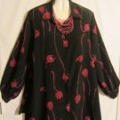 Women's Plus Size Print Blouse Top/Jacket,  Sz 14/16,  Studio C Plus,  $14.99