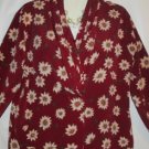 Women's Long Sleeve Blouse Print Top, Impressions, Sz 16, $13.99, Gorgeous