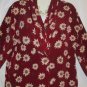 Women's Long Sleeve Blouse Print Top, Impressions, Sz 16, $13.99, Gorgeous