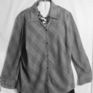 Women's Plus Size Long Sleeve Print Top, Liz Claiborne Woman, Sz 18W,  $14.99