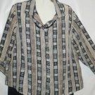 Women's Plus Size 3/4 Sleeve Print Top, Ashley Stewart,  Sz 18,  $13.99