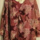 Women's Plus Size Long Sleeve Print Tunic Top, Sz 22W/24W, Fashion Bug, $13.99