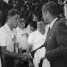 Framed/Matted Photo Bill Clinton and JFK