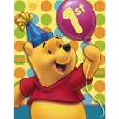 POOH'S FIRST BDAY INVITATION