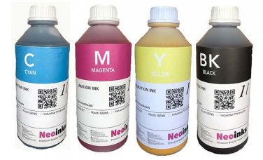 Dye Sublimation Inks 4 Colors & 4 Liters For Epson Printers
