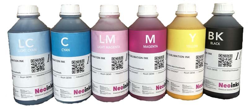 Dye Sublimation Inks For Mimaki JV 6 Color Printers 6000ml Free Shipping