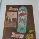 Original Santa Cruz SkateBoard Advertisement Rare Vintage Claus Grabke