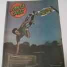 Original Santa Cruz SkateBoard Advertisement Rare Vintage Jeff Kendall