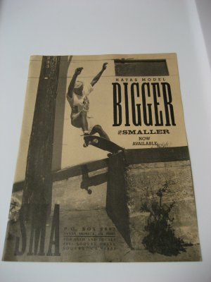 Original Santa Monica Airlines SkateBoard Advertisement Rare Vintage Natas