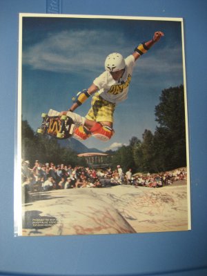 Original Steve Caballero SkateBoard Advertisement Rare Vintage Powell Peralta
