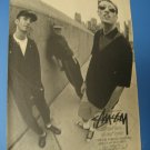 Original STUSSY CLOTHING SkateBoard Advertisement Rare Vintage