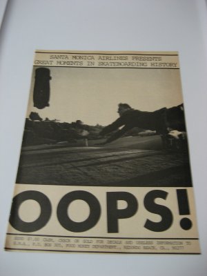 Original Santa Monica Airlines SkateBoard Advertisement Rare Vintage Natas
