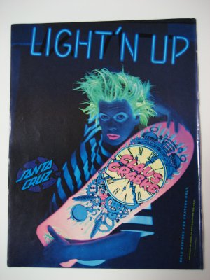 Original Santa Cruz SkateBoard Advertisement Rare Vintage Claus Grabke