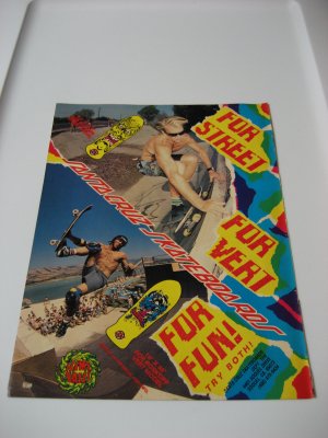 Original Santa Cruz SkateBoard Advertisement Rare Vintage