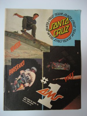 Original Santa Cruz SkateBoard Advertisement Rare Vintage