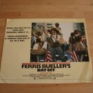 Original Ferris Bueller's Day Off Lobby Card