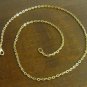 14k GOLD PLATED Link CHAIN NECKLACE 24" 2mm