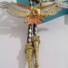 GOLD TONE Eagle BOLO TIE WESTERN COWBOY NECKLACE A5