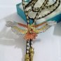 GOLD TONE Eagle BOLO TIE WESTERN COWBOY NECKLACE A5