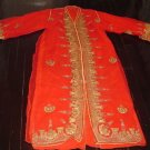 Red Embroidered Beaded Wedding Moroccan Kaftan Dress