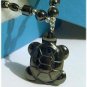 Real Black Healing HEMATITE TURTLE Pendant Necklace