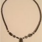 Real BLACK Healing HEMATITE FISH TAIL Pendant Necklace
